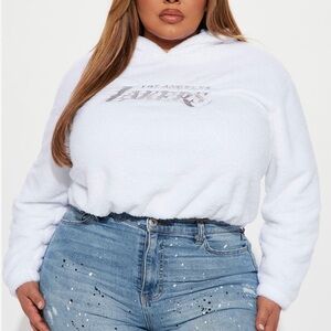 Fashion Nova Lakers Trick Shot Fleece Hoodie